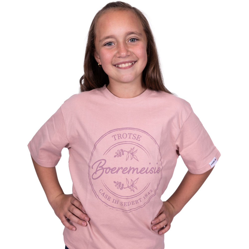 Girls t shirt pink boeremeisie